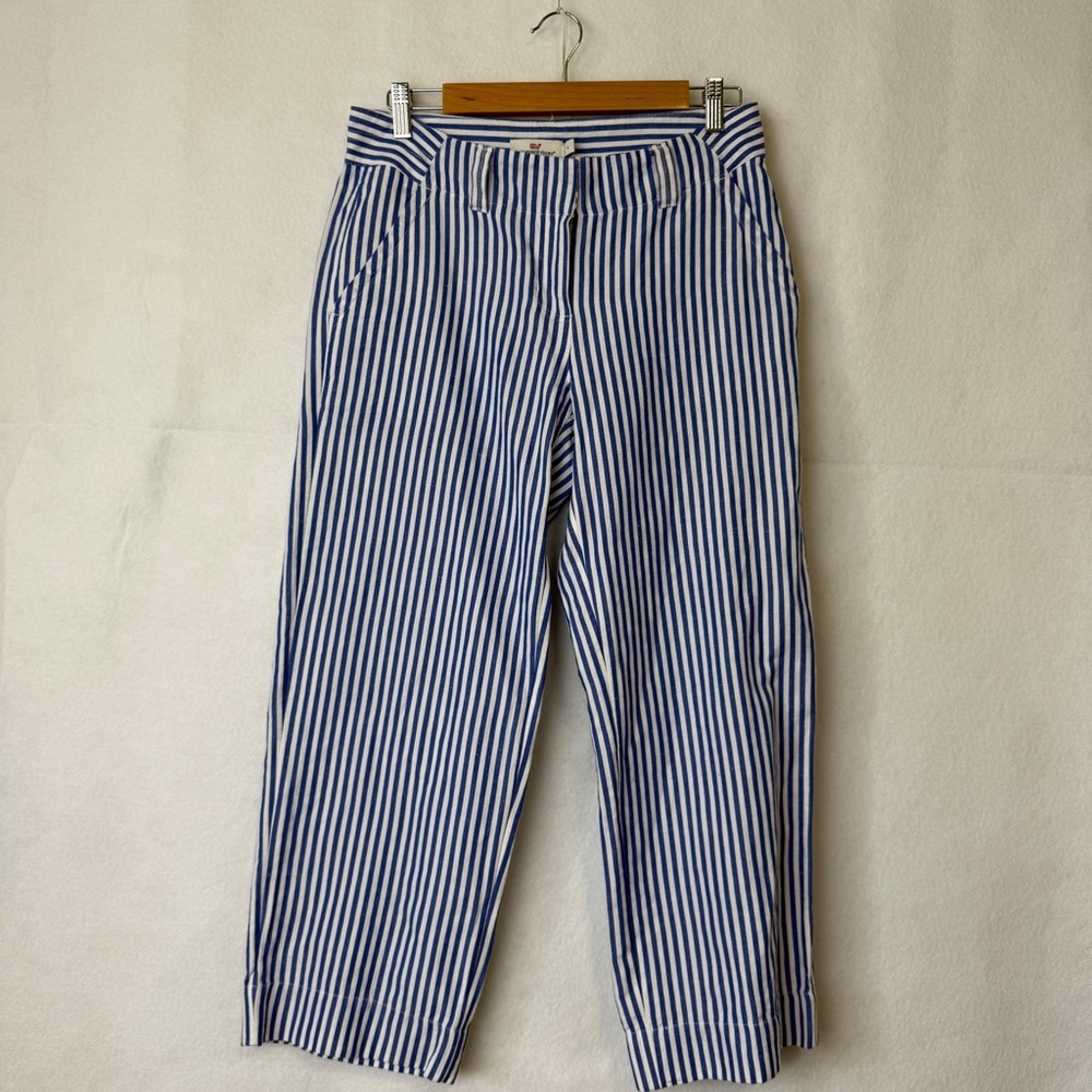 VINEYARD VINES Women’s Blue And White Striped Catamaran Pants Size 4